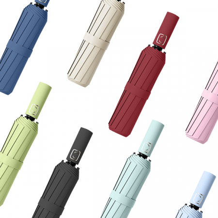 포유렐라 튼튼한 20K 파스텔 3단 암막 접이식 휴대용 자동우산 #4