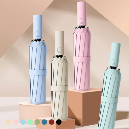 포유렐라 튼튼한 20K 파스텔 3단 암막 접이식 휴대용 자동우산 #2