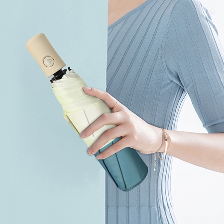 포유렐라 튼튼한 UV차단 투톤 3단 암막 접이식 휴대용 자동우산 #6