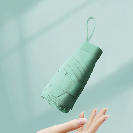 포유렐라 초경량 UV차단 소형 6단 사각 미니 암막 양산 양우산 우양산 #6