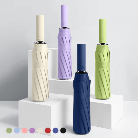 포유렐라 튼튼한 48k UV차단 3단 암막 접이식 휴대용 자동우산 #2