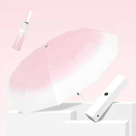 포유렐라 튼튼한 20k 그라데이션 UV차단 3단 암막 접이식 휴대용 자동우산 #3