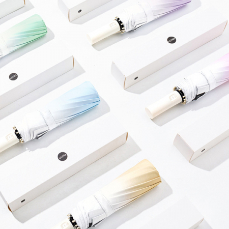 포유렐라 튼튼한 20k 그라데이션 UV차단 3단 암막 접이식 휴대용 자동우산 #7