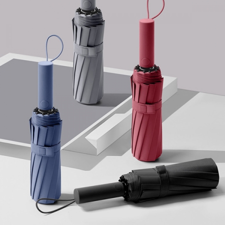 포유렐라 60살대 튼튼한 휴대용 3단 암막 접이식 휴대용 자동우산 #3