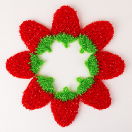 핸드메이드 딸기 수세미 #2