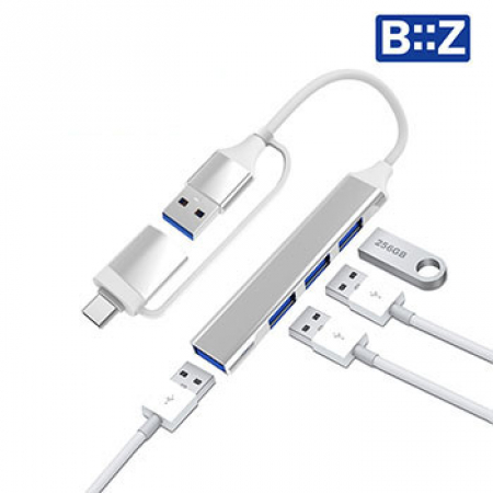 비즈 C타입 4포트 USB 허브 갤럭시탭 노트북 맥북 BZ-C4U #2
