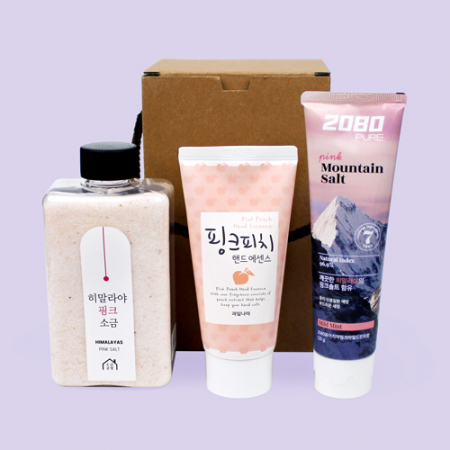 히말라야 핑크 솔트 치약 + 히말라야 핑크 소금 + 과일나라 핸드크림 세트 #2
