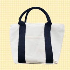 런치백 캔버스 사각형 도시락백  보냉백