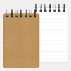 [기성제품] 크라프트 미니 수첩(70*105mm)