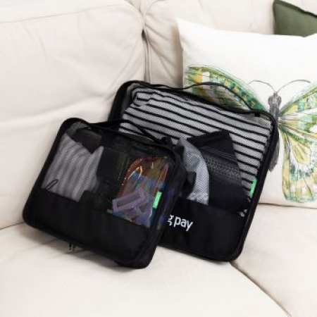 친환경 리유저블 여행용메쉬 파우치 (소형/대형) #3