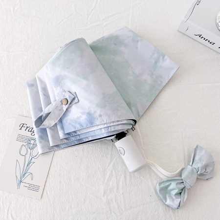 포유렐라 튼튼한 유채화 UV차단 3단 암막 접이식 휴대용 자동우산 #4