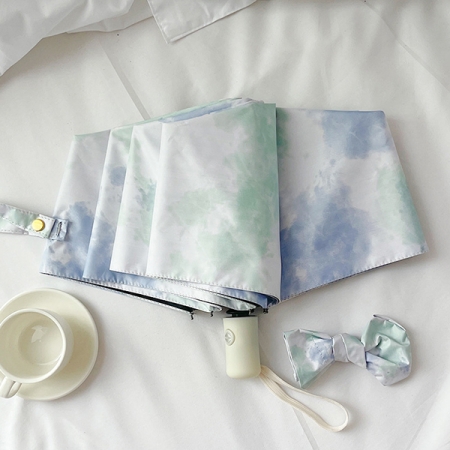 포유렐라 튼튼한 유채화 UV차단 3단 암막 접이식 휴대용 자동우산 #2