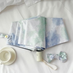 포유렐라 튼튼한 유채화 UV차단 3단 암막 접이식 휴대용 자동우산