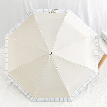 포유렐라 튼튼한 캔디체크 UV차단 3단 암막 접이식 휴대용 자동우산 #5