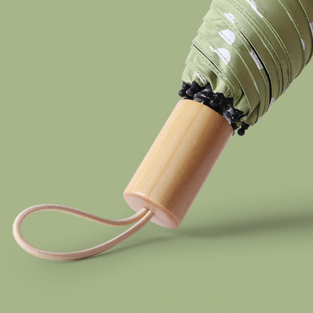 포유렐라 도트 튼튼한 UV차단 3단 암막 접이식 휴대용 자동우산 #5