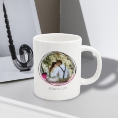 고급 세라믹 슈퍼 화이트 머그 11온스