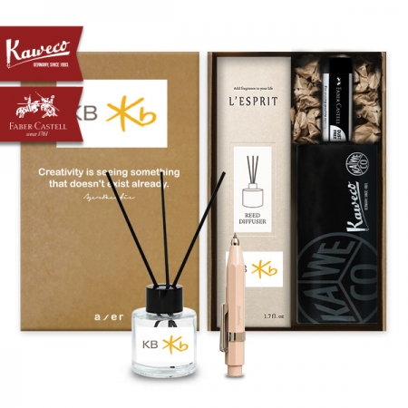 레스쁘리 카웨코 셋트 A, 디퓨저 50ml + 카웨코 홀더 샤프 + 파버카스텔 지우개 #3