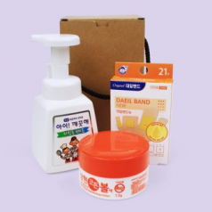 삼현 코튼 알코올 솜 + 주방전용 아이깨끗해 핸드워시 + 대일밴드 3종세트
