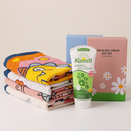 카밀 클래식 핸드크림 100ml 앤 순면 핸드타월 세트 #2