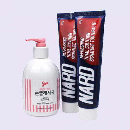 울샴푸 손빨래 펌프형 세제 나드치약 3종세트, #2