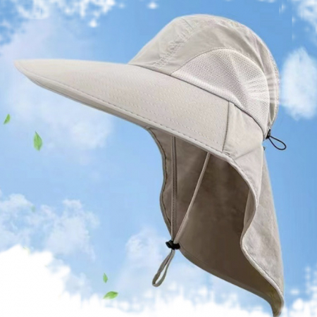M057 네이처 아웃도어 자외선차단 모자 창넓은 썬캡 썬바이저 인쇄 주문제작 #3