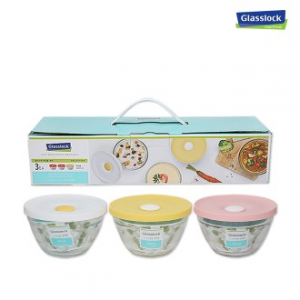 글라스락 내열강화 쿠킹볼 330ml x 3조 세트 // 안전한 국내생산