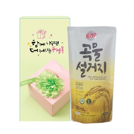 애경 트리오 곡물 설거지 주방세제 리필 300ml #2