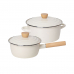 작은이미지: 영국 R 바닐라크림 인덕션 IH 법랑냄비 2종세트 #2