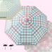 작은이미지: U035 빈티지 체크 데일리 3단우산 인쇄 주문제작 양우산 답례품 #3