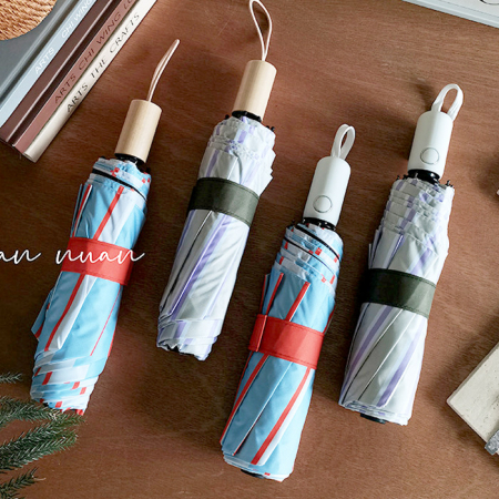 U035 스트라이프 3단 자동우산 접이식우산 답례품 인쇄 주문제작 기념품 튼튼한우산 #3