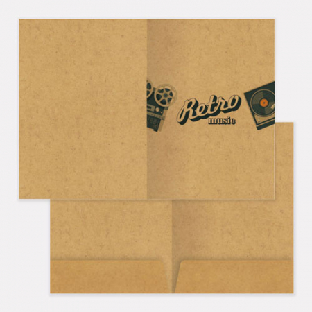 투포켓 종이화일 (크라프트/포켓 60mm) #2