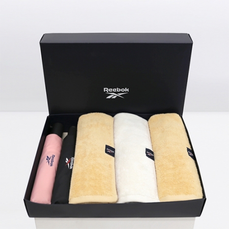 리복 3단 수동 친환경어스 우산+ 3단 완자 리플렉티브 우산 + 200g 코마사타올 3개세트 소형 #2