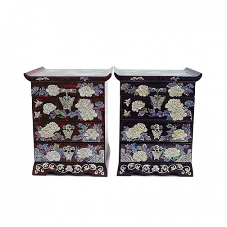 아름누리 목단꽃나비 3단서랍보석함 #2