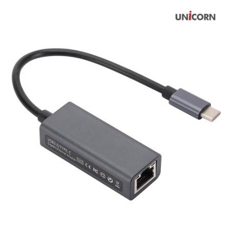 유니콘 CLAN-1000GC USB3.1 Gen1 C타입 GIGA 유선랜카드 1Gbps 알루미늄바디 #3