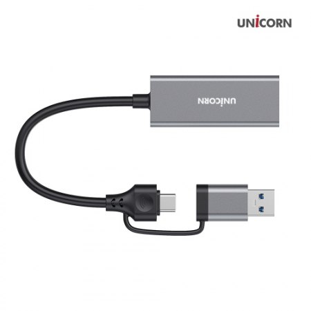 유니콘 CLAN-300AC USB3.1 A타입+C타입 기가 유선랜카드 1Gbps 알루미늄 #4