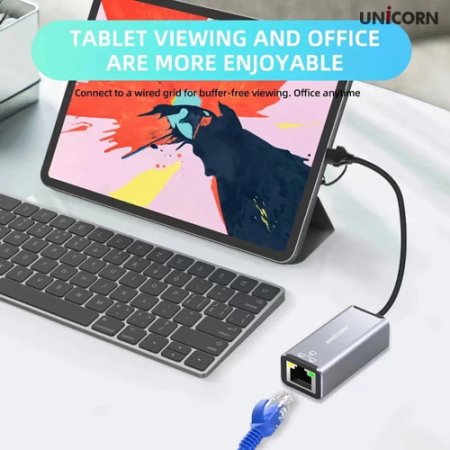 유니콘 CLAN-300AC USB3.1 A타입+C타입 기가 유선랜카드 1Gbps 알루미늄 #5