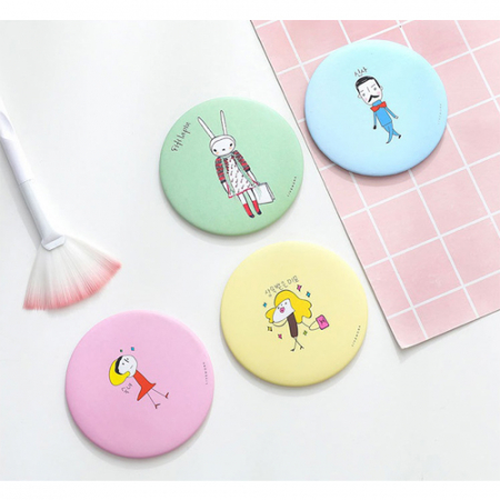 미니 원형 일러스트 손거울 #2