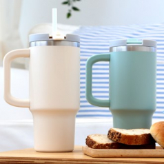 비비드 핸들 텀블러 890ml, 이중진공 보온보냉 대용량 텀블러