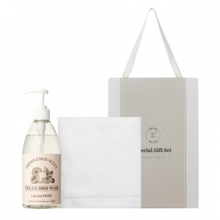 더마음가는 선물세트 레몬향 주방세제 500ml + 호텔타올150g #3