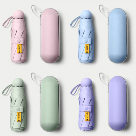 초경량 캡슐5단 미니우산 우양산 파우치 인쇄 답례품 판촉 #3