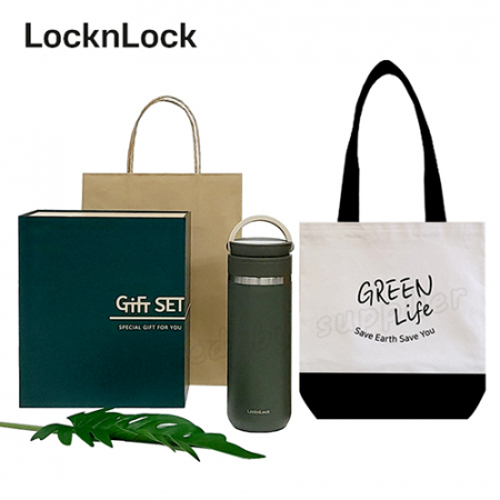 와우32호 데일리 기프트세트ㅡ락앤락 뉴메트로투웨이 텀블러+투톤에코백+기프트박스+쇼핑백 #2