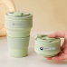 작은이미지: 태나 접이식 실리콘 텀블러 500ml 대용량 보온 보냉 #2