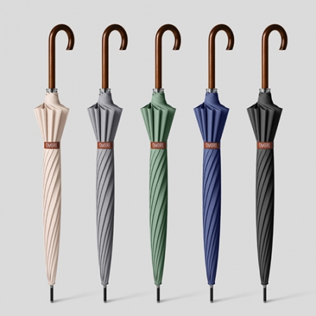 옴브로 12K 원목 자동 장우산 #2