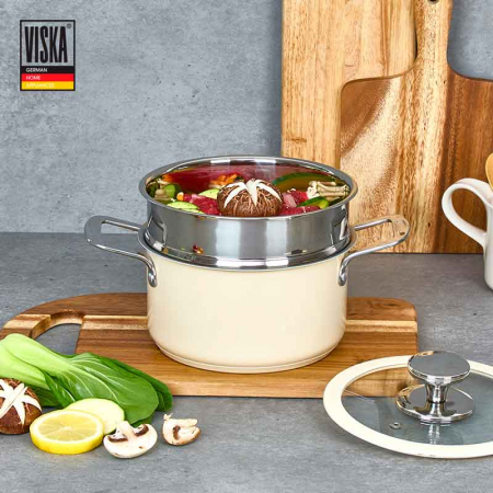 비스카 인덕션  양수 찜 냄비 18CM #3