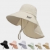 작은이미지: 고급 실크 와이드 포니테일 챙모자, 골프 모자 햇빛차단 #2