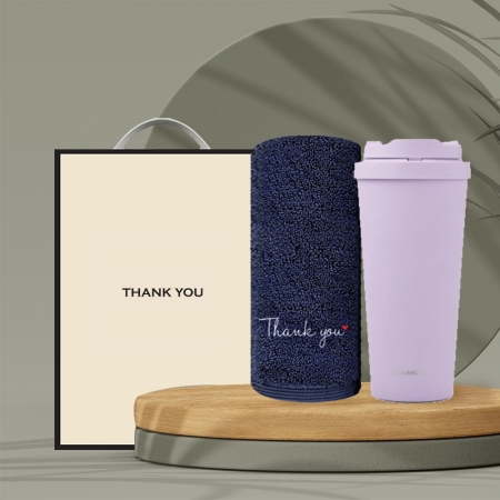 시즈넬 락앤락 데일리 원터치 텀블러 550ml + 송월 땡큐타올 190g #2