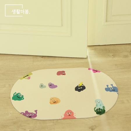 생활더봄 인테리어 빨아쓰는 논슬립 규조토 귀여운 캐릭터 발매트 #6