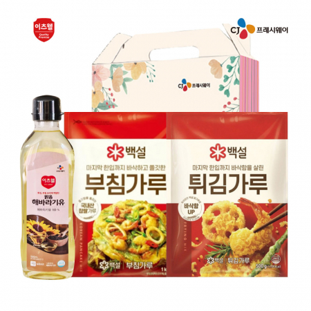 CJ해바라기유, CJ부침가루, CJ튀김가루 3종세트 #2