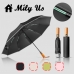작은이미지: 밀리어스 고급 원목 손잡이 접이식 3단 거꾸로 자동 우산 뼈대10k 지름 105cm 4컬러 #2