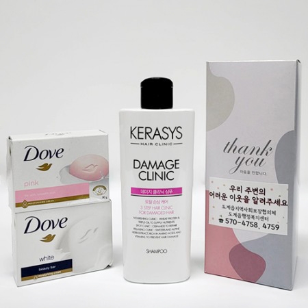 도브 바디워시 샴푸 선물세트 3종/4종 #3